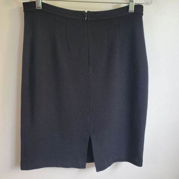 St. John Caviar Wool Blend Skirt Size 8 - Picture 2 of 6